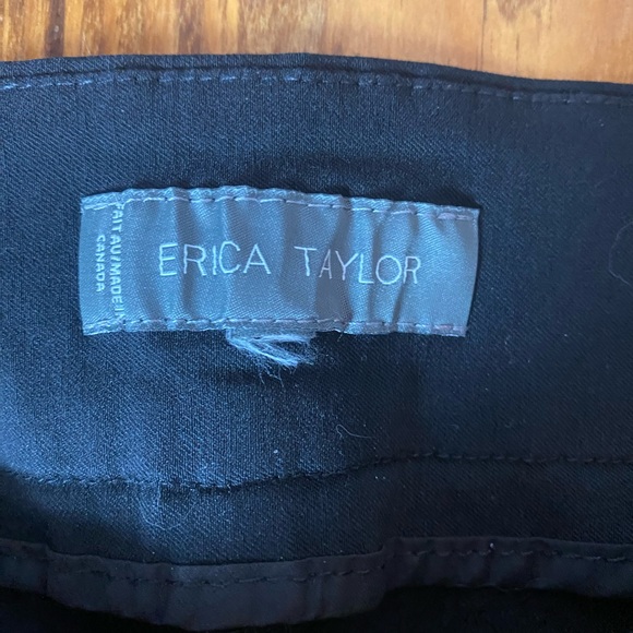 Erica Taylor Stretch Pull-On Straight Crop Dress Pants - Picture 2 of 3